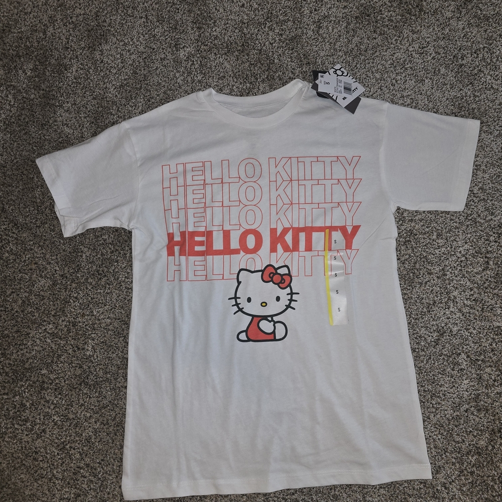 Hello Kitty White and Red Graphic Tee